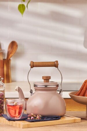 MNZ - Royal Enamel Teapot Mink - Emsan