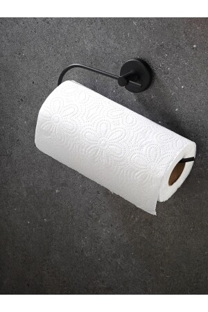 حامل مناشفة من الورق MNZ مفتوحة حامل ورق وحيد أسود S-113 - Sas Haus