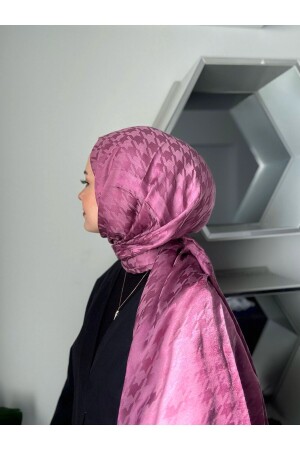 نمط من أسنان الكلاب من MNZ ليلات القطن جاكارد شال - Mis İpek