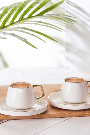 كوب قهوة من طراز MNZ- Saturn Set لشخصين 100 مل ذهب 153 03. 06. 2456 - Karaca