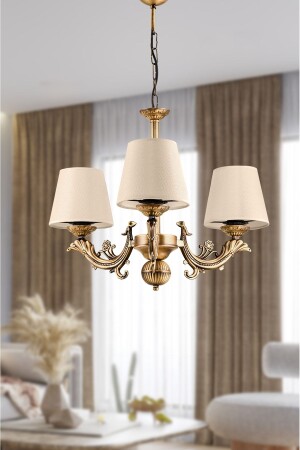 MNZ ثلاثية الأسلحة SAVA ZAMAK شاندليير مع وقت متأخر قبعة DDÜÇSVZMKAVŞPK - DEDE