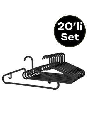 ملابس من نوع MNZ - ملابس من نوع Scarf - ملابس من نوع T-Shirt - لا يمكن كسرها 20 قطعة Set Black - Zayre