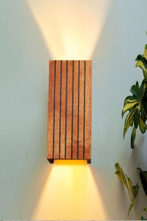 التصميم المتعكس من MNZ - مزدوج الطريق الخشبية غرفة المعيشة القاعة الكافي الفندق الجدار Sconce شاندليير Aysemaplik0018 - Aysem Wood