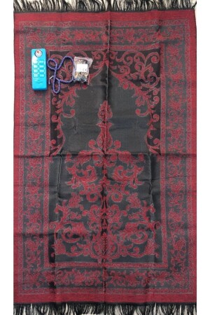 سجادة صلاة MNZ مع خريطة زرقاء وصلاة الصوت مع سماعات - Sema