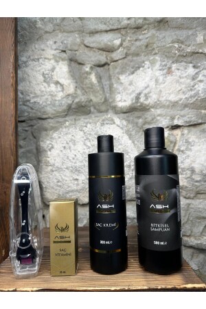 ملعقة الفيتامينات من الأعشاب من MNZ- Serum- Shampoo- Hair Loss ، كسر الشعر ، والشقوق والنمو السريع - Ash Professional