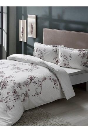 MNZ - سطين مزدوج غطاء غطاء Set - Liara Gray - Taç