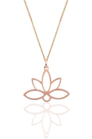 MNZ- الفضة رمز الحياة الأبدية لوتوس زهرة العنق Sgtl10085الزهرة SGTL10085 - Söğütlü Silver