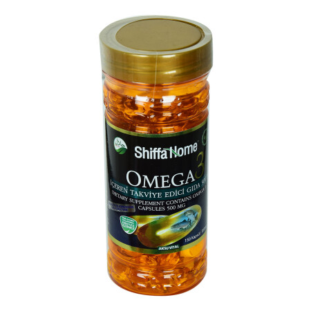MNZ- Shiffa Home Omega3 Soft 500 Mg x 150 كبسولة - Aksuvital