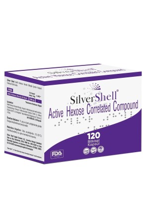 MNZ- Silvershell Active Hexose Correlated Compound 500 Mg 120 كبسولة (المكونات النشطة المتصلة بالهكسوز) - Silver Shell