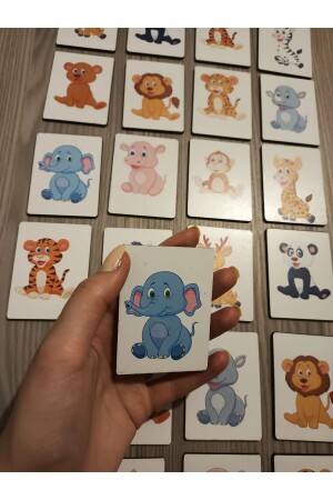 بطاقات ذكاء من الخشب من النظام (MNZ) تطابق لعبة اللعبة الخشبية - Sipylum