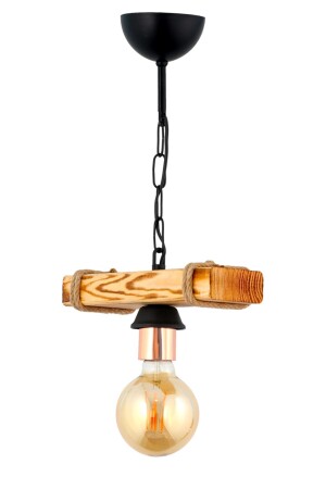 MNZ - مصباح واحد من طليط الخشب الأصلي - Şl Şef Light