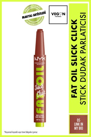 النفط المسموق من MNZ - Slick Click Shine Lip Balm - 05 Link In My Bio - Nyx Professional Makeup