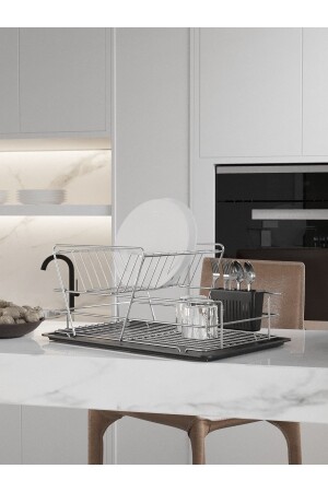 مرفق الأطباق من الطابقين MNZ SM005-W - SUNTEL BANYO MUTFAK AKSESUARLARI