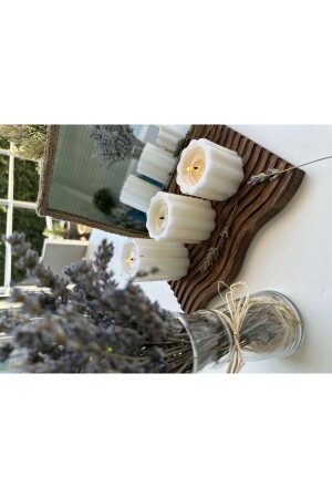 حامل شمعة خشبية مزخرفة من MNZ ، حامل عرض مزخرف SMWD029 - SAMMWOOD