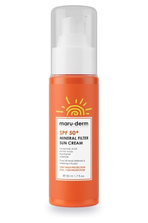 كريم الشمس من MNZ SPF 50+ 100٪ فلتر معدني كريم الشمس 50 ML - Maru.Derm