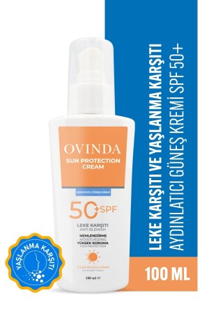 MNZ- مضادة للقذائف ومضادة للشيخوخة SPF 50 واقية الشمس 100 مل 8680052707083 - Ovinda