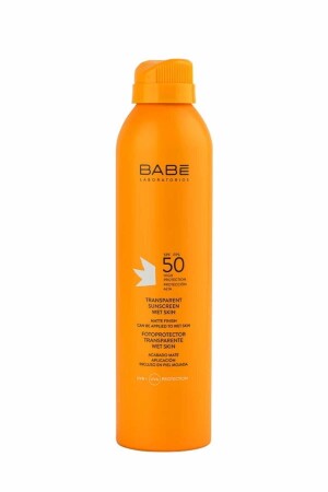 واقي الشمس الشفاف من MNZ SPF 50 + - رش الشمس يمكن تطبيقه على الجلد الرطب 200 مل 8437011329943 - Babe Laboratorios