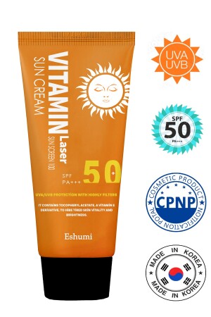 MNZ- كورية مضادة للشقوق والبقع إضاءة الفيتامين ليزر Spf 50 Pa كريم الشمس الحامية ESH03 - ESHUMİ