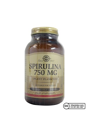 MNZ- Spirulina 750 Mg 80 كبسولات - Solgar