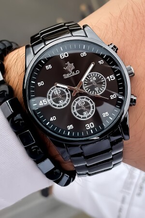 ساعة يد الرجال من حبل من النول من MNZ مع سوار مقاوم للماء هدية - S.Polo