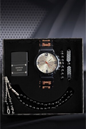 MNZ-مصلبة للمياه الرجال ساعة الذراع خفيفة الزهرة سوار مجموعة - Spolo