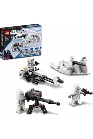 MNZ-® Star WarsTM SnowtrooperTM Battle Pack 75320 - مجموعة بناء للأطفال من سن 6 سنوات فصاعداً (105 قطعة) RS-L-75320 - LEGO