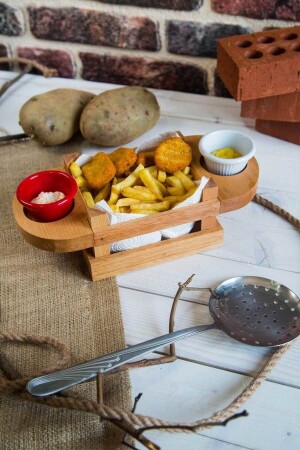 كأس عرض صلصة مزدوجة MNZ - كيس الخشب الصفحة الخدمة SUNUMTABAK - DEMBEY AHŞAP ATÖLYE