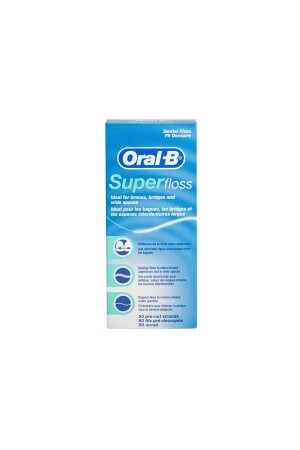 فلوس أسنان MNZ Super Floss 50 قطعة - Oral-B