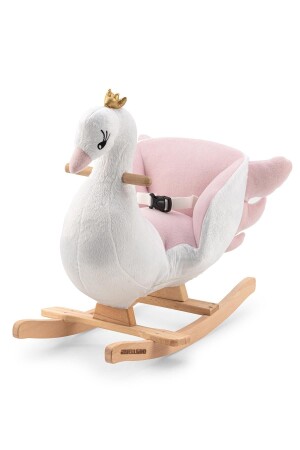 (MNZ) - حصان لعبة - (Swan) خشبية - Wellgro
