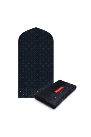 مقعدي صلاة محمول من الجيب MNZ - مقعدي صلاة رحلة - مقعدي صلاة - هدية مثالية - باتيك الأسود - Takva