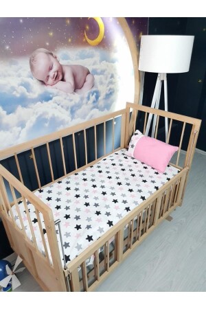 النمط النجمي الملون من MNZ*الوسادة والوسادة هدية*(مناسبة لجميع الأحجام وصف) TAN10083 - bebek iklimi