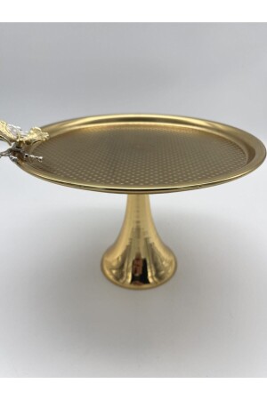 قماش معدني من الذهب من قاعدة MNZ (Tea, Coffee and Serving Tray AMT560) - Fiyakalı Ürünler Atölyesi