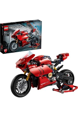 MNZ-® Technic Ducati Panigale V4 R 42107 - مجموعة بناء السيارات للبالغين (646 قطعة) - LEGO