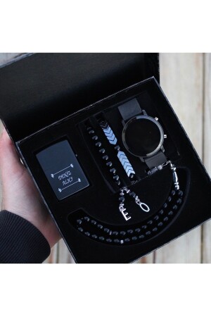 MNZ-الرقمية الرجال ساعة المساواة خفيفة الزهرة سوار وضع الذهبtekliset - wesscollection