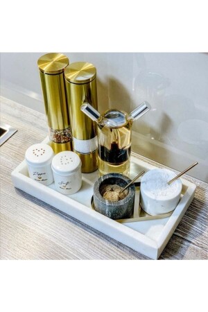 سلة متعددة الأغراض مزينة MNZ مع الحدود الرخامية - Merak Tasarım