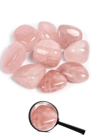 مصدقة من MNZ تمزق الطبيعي الوردي الكوارث حجر كتلة قطعة - Tesbih Atölyesi