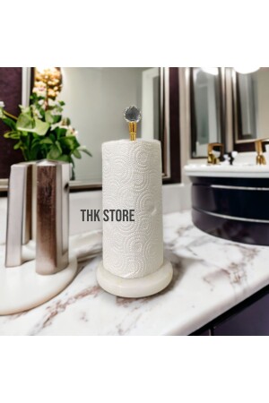 حامل مناشفة ورق الرخام المزخرف MNZ THKGOLD ورق مناشفة ورق - THK STORE