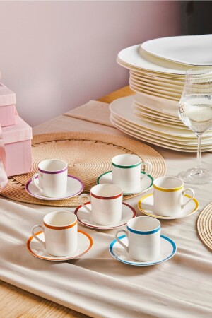 كوب قهوة من نوع MNZ- Timeless Set لـ 6 أشخاص 80 ملي 153. 03. 06. 7601 - Karaca