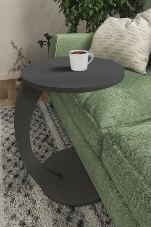 طاولة القهوة من عجلات MNZ طاولة القهوة الكرسي طاولة الجانب طاولة العشب طاولة القهوة طاولة الخدمة - الأنتراكيت الرمادي TK - interGO