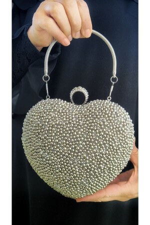 حقيبة ملابس المساء من قلب الفضة للمرأة MNZ Tm1111a - Genel Markalar