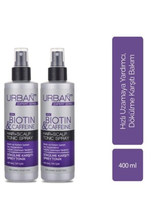 MNZ- Tonic Containing Biotin and Caffeine - تعزيز جذور الشعر، تساعد على النمو السريع 200 ملي مليل × 2 HBV00012V0289 - Urban Care