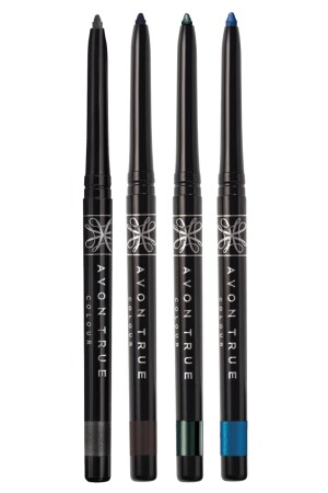 MNZ-حقيقي الأسود الجليد-سكر بني- زرقاء الزمرال و Twilight Sparkle Shimmer قلم العين - Avon