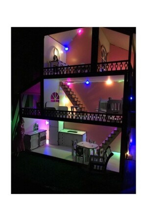 مسرحية دمية باربي خشبية مصباح من طراز MNZ بما في ذلك العناصر اسم مكتوب TYC00162608044 - BELİNAY ÇOCUK DÜNYASI