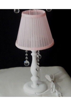 مكنسة مصباح من الحجر MNZ مع ساقي خشبية بيضاء ومصباح مصباح غرفة النوم TYC00322052136 - TEKAY AYDINLATMA