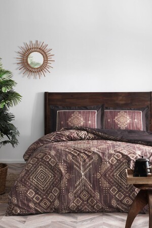 مجموعة غطاء قطن واحد من MNZ (قماش- براون) TYC00340265864 - Özdilek