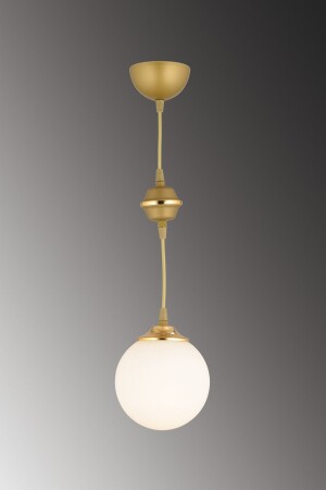 مصباح مرفق MNZ واحد القديم الأبيض القشرة العالية الزجاج المتحول إلى أسفل فخمة الشنابل TYC00406121473 - SONSUZ AYDINLATMA&AVİZE