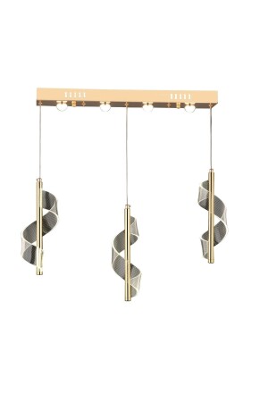 MNZ-الفخامة الحديثة المكافحة ثلاثية الصفوف مصباح معلقات أدى شمعة ذهبية صفراء TYC00526573976 - burenze