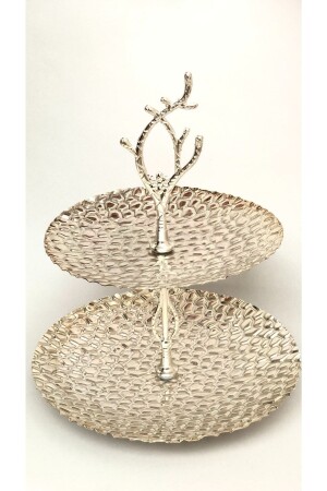 كأس عرض معدني من طابقين من MNZ و كأس إمتعة تركية و كأس خفيفة و كأس ثمار TYC00588177821 - CHANCE GİFT