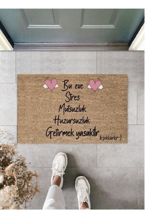 الطباعة الرقمية من قبل MNZ عصرية القلب الوردي الإجهاد ممنوع موضوع المزخرف الباب TYC00703807309 - Pazarova