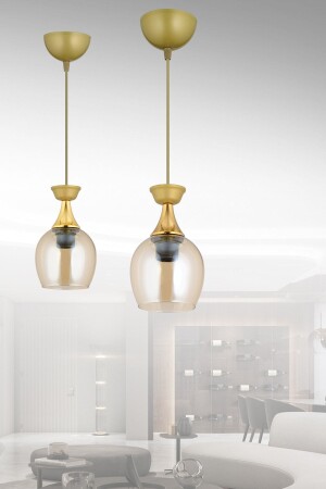 مصباح معلق واحد MNZ قديم جرة بال العسل زجاج فخمة شمعة حديثة TYC00758642974 - Kraliçe